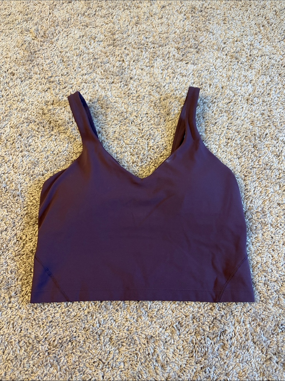 lululemon athletica V-Neck Crop Tank - Plum